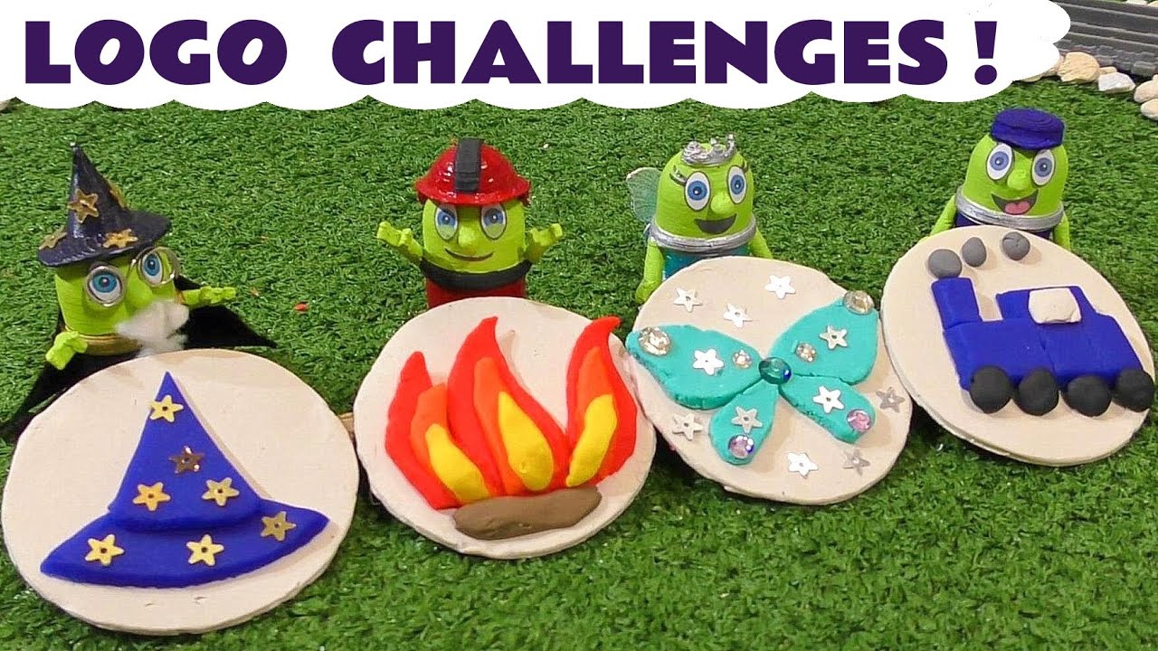 Funny Funlings Play Doh Logo Challenge Story