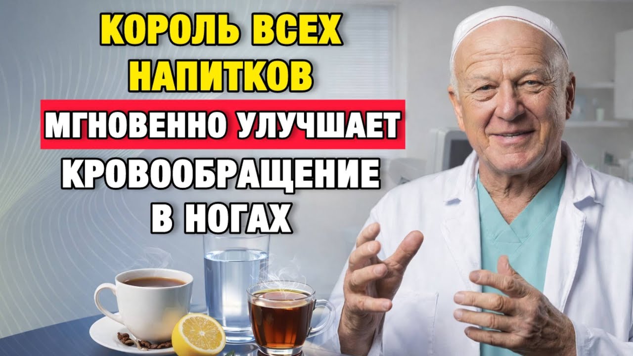 Этот простой напиток улучшает кровообращение в ногах у пожилых