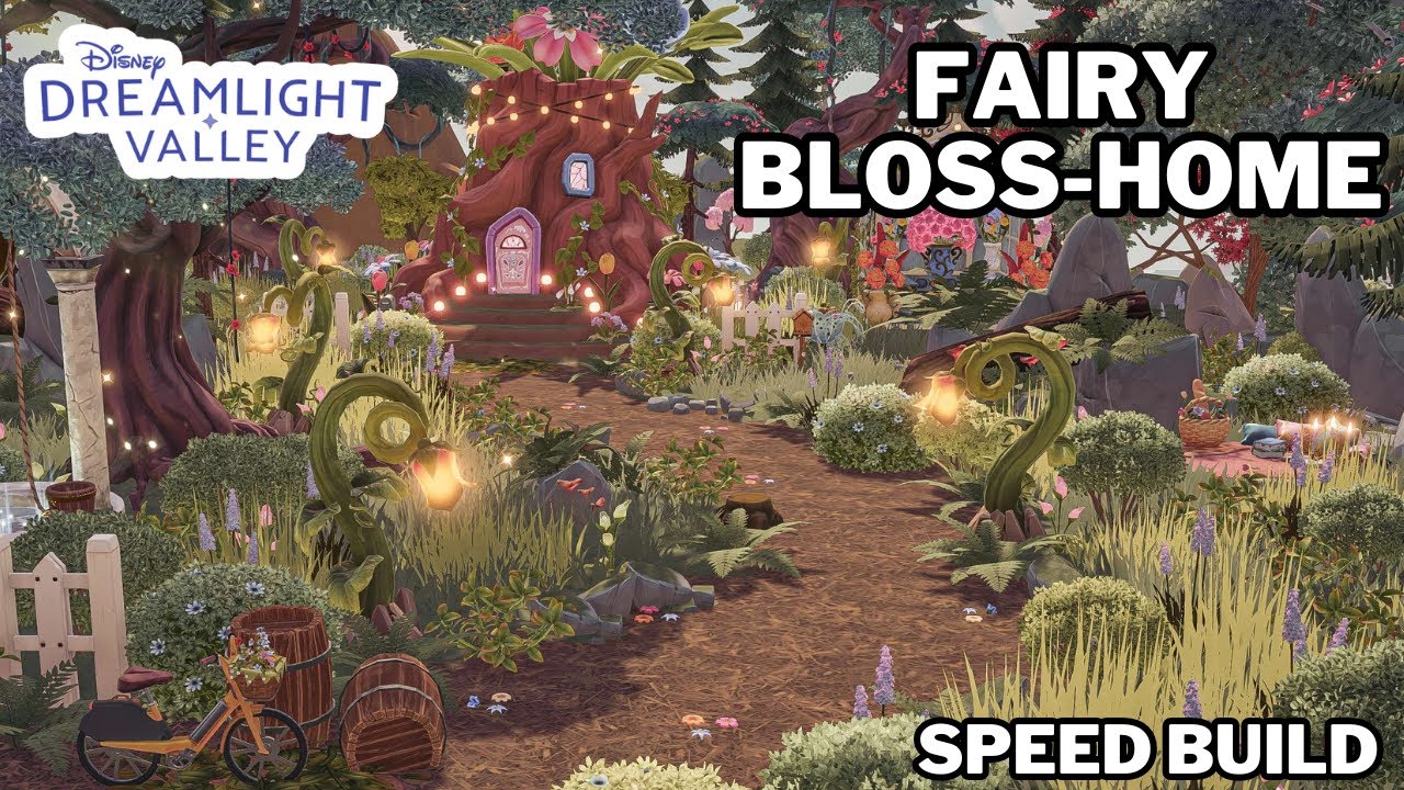 FAIRY BLOSS-HOME DESIGN//FOREST OF VALOR//SPEED BUILD//DISNEY DREAMLIGHT VALLEY