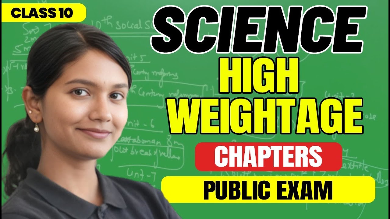 Class 10 SCIENCE Public Exam 💯 | High Weightage Chapters Explained
