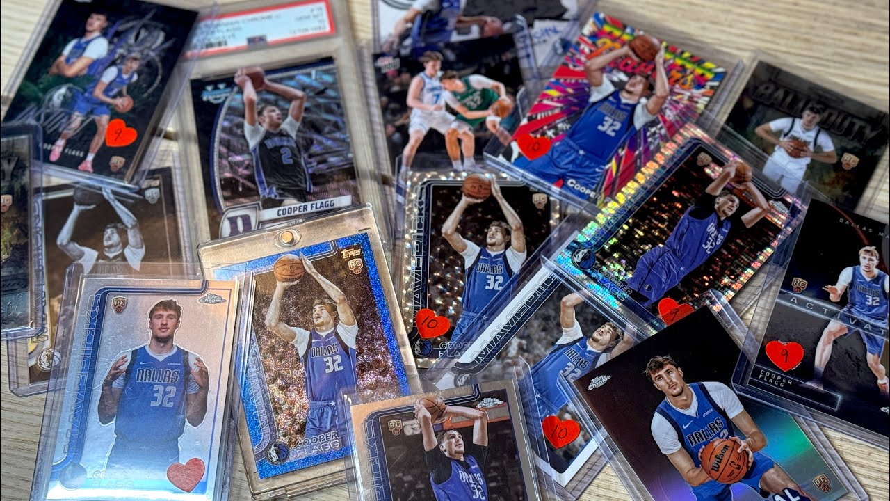 Cooper Flagg Card Collection - 2025 Topps Flagship and Topps Chrome 