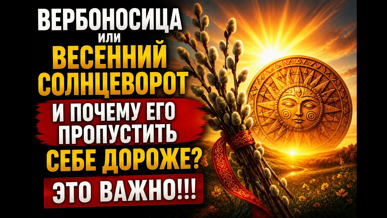 21 МАРТА ВЕРБОНОСИЦА ИЛИ ВЕСЕННИЙ СОЛНЦЕВОРОТ И ПОЧЕМУ ЕГО  ПРОПУСТИТЬ СЕБЕ ДОРОЖЕ? ЭТО ВАЖНО!!!