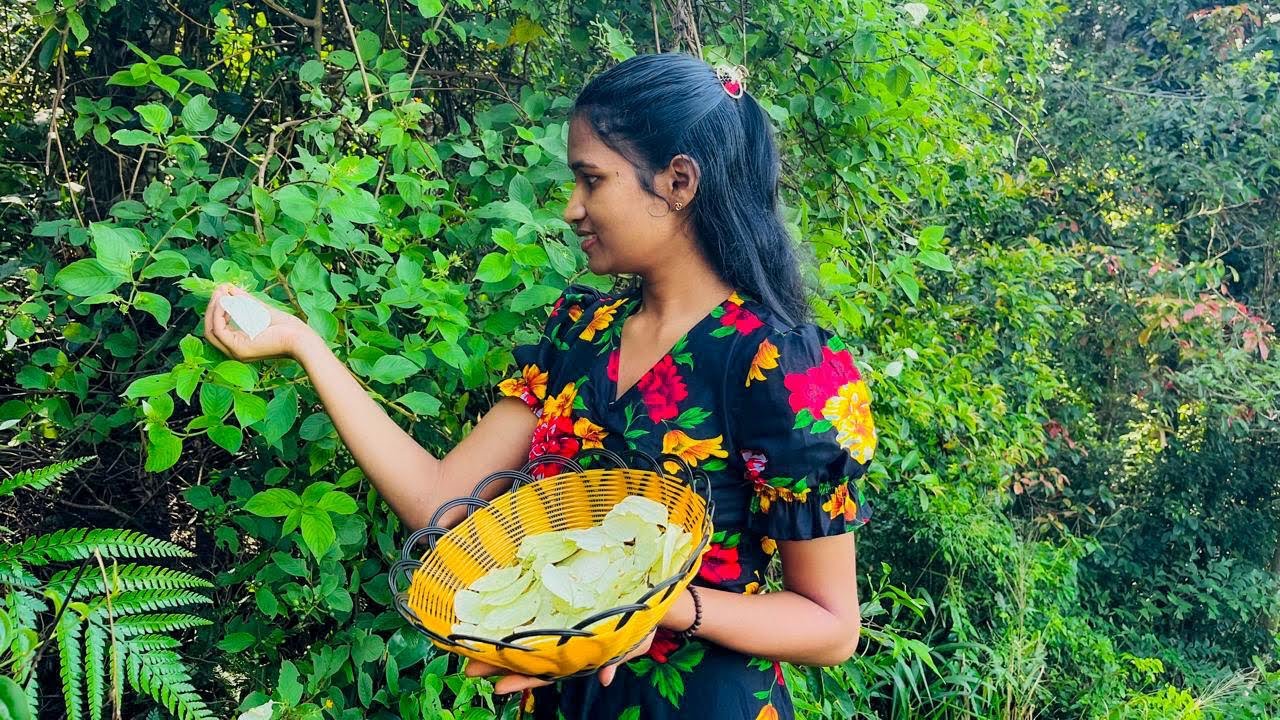 Tasty Mussaenda Papads| A Simple Village Meal | Nature's Simple Life✨️❤️