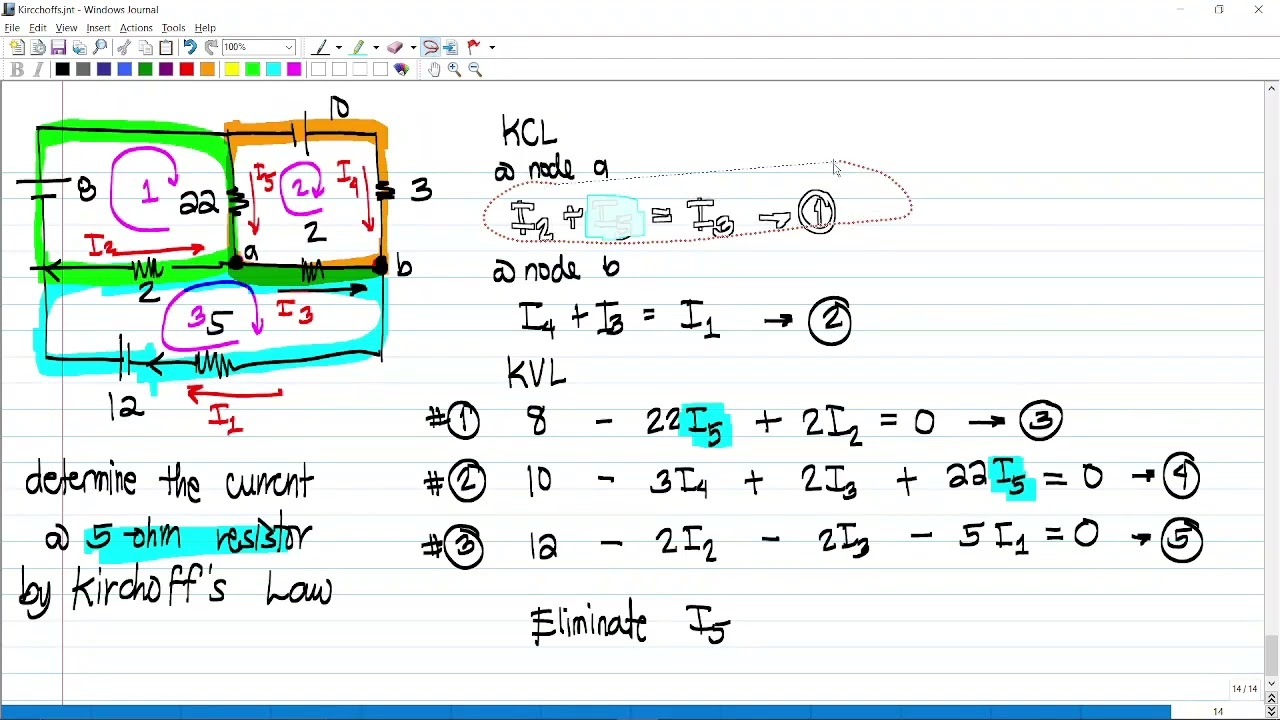 Using Kirchhoff's Laws (2nd diagram) (TAGALOG)