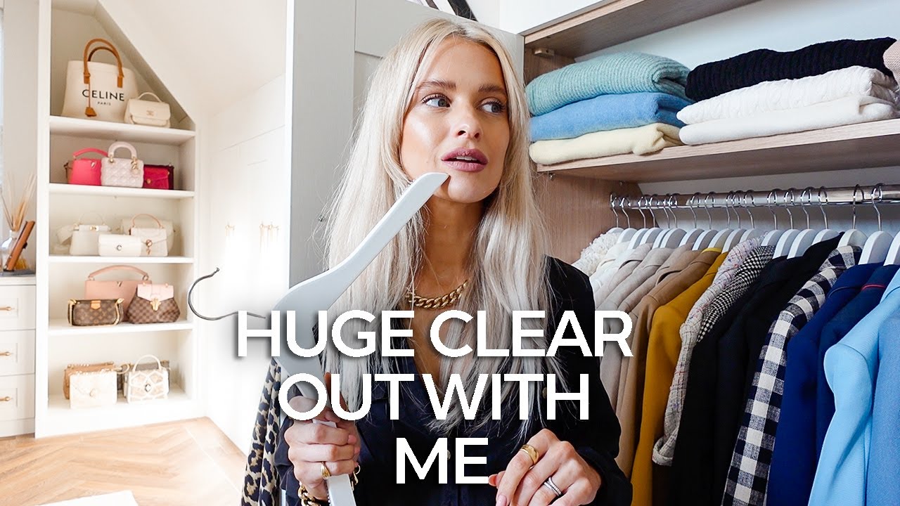 HUGE WARDROBE tidy, clear out and organisation, New Hair and Glam GRWM | Inthefrow