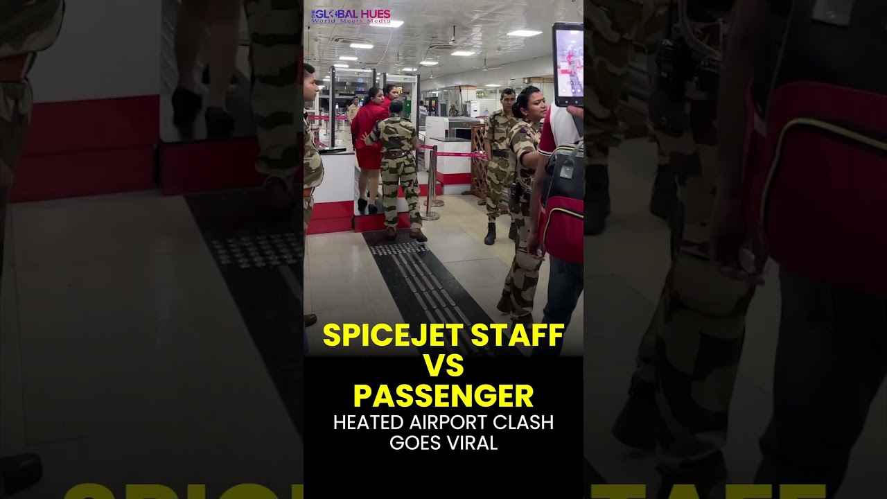 SpiceJet Staff vs Passenger! Heated Airport Clash Goes Viral #spicejet #passenger #staff #airport