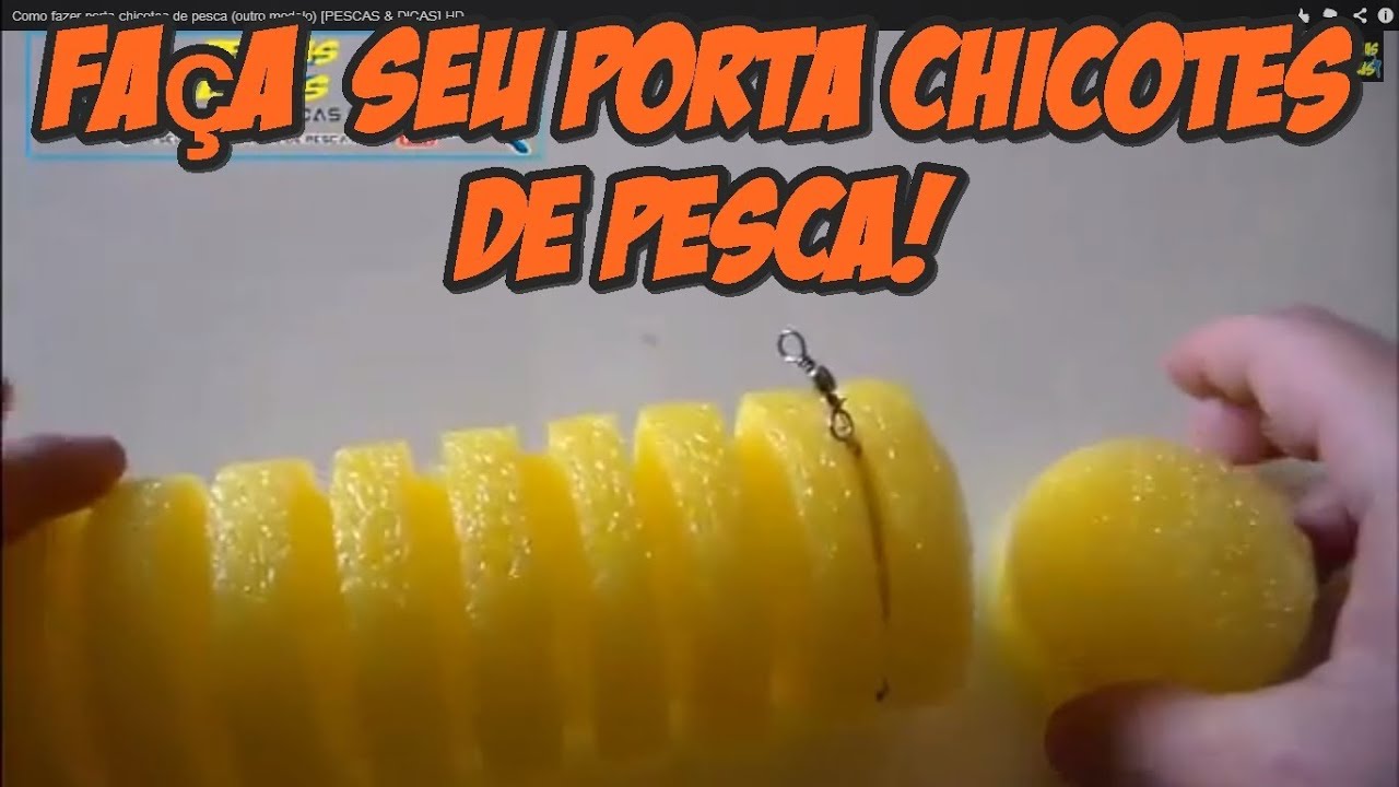 Como fazer porta chicotes de pesca (outro modelo) [PESCAS & DICAS] HD