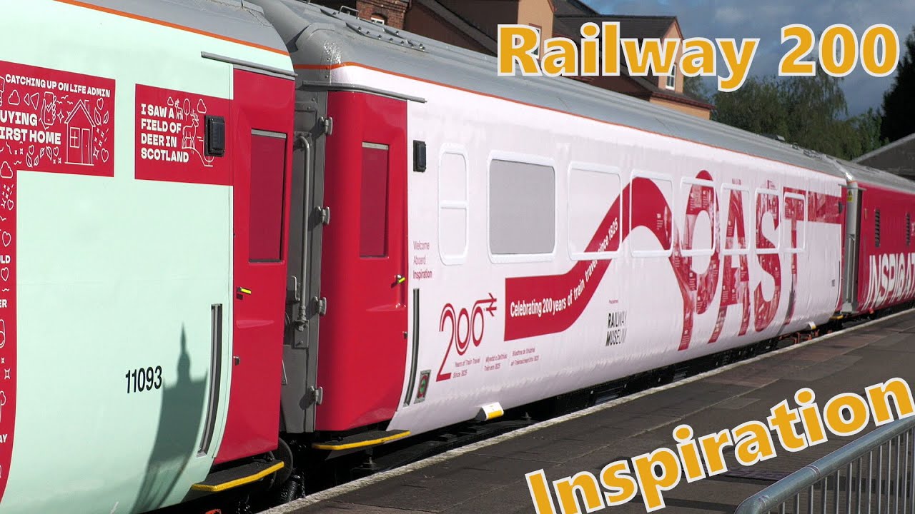 FIRST stop for 'INSPERATION''!! Railway 200 Exhibition Train. Kidderminster, SVR  28th June 2025