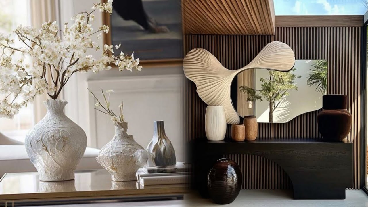 IDEAS DE DECORACI&Oacute;N MODERNA 2025!!  JARRONES ELEGANTES Y CHIC PARA QUE TU HOGAR BRILLE CADA D&Iacute;A