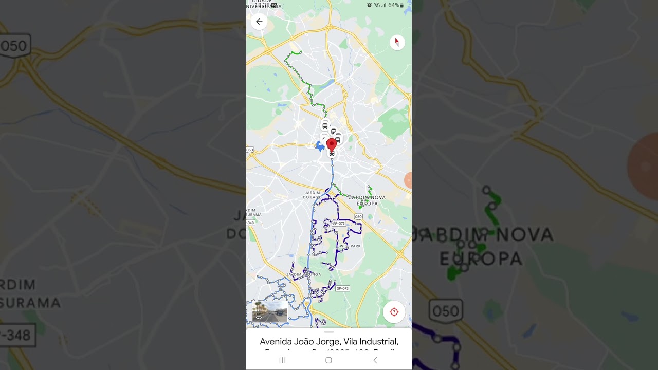 Usando o Google Maps para ver o horário do ônibus