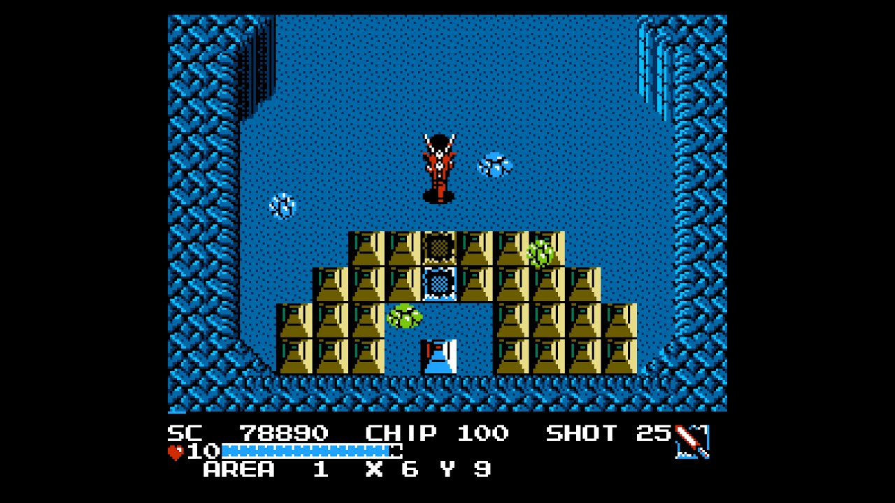 Guardic Gaiden (FC · Famicom) original video game | full game (corridor rush included) session 🎮