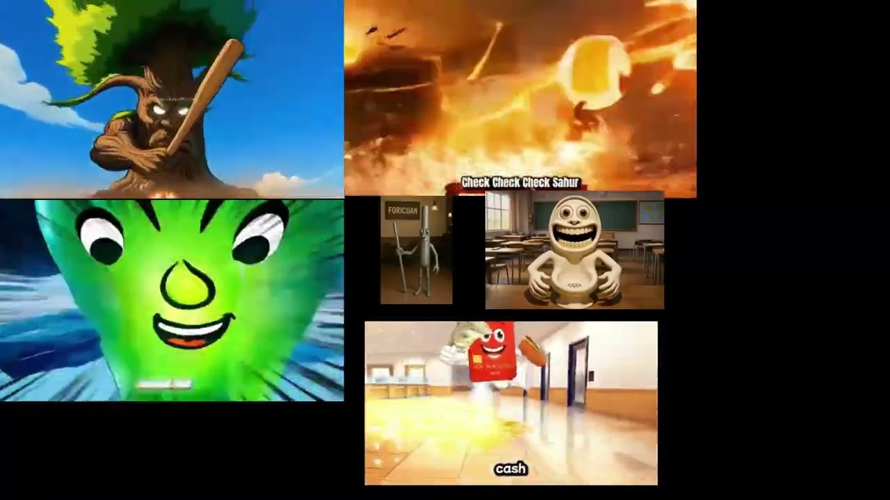 all sahur anime openings mashed up