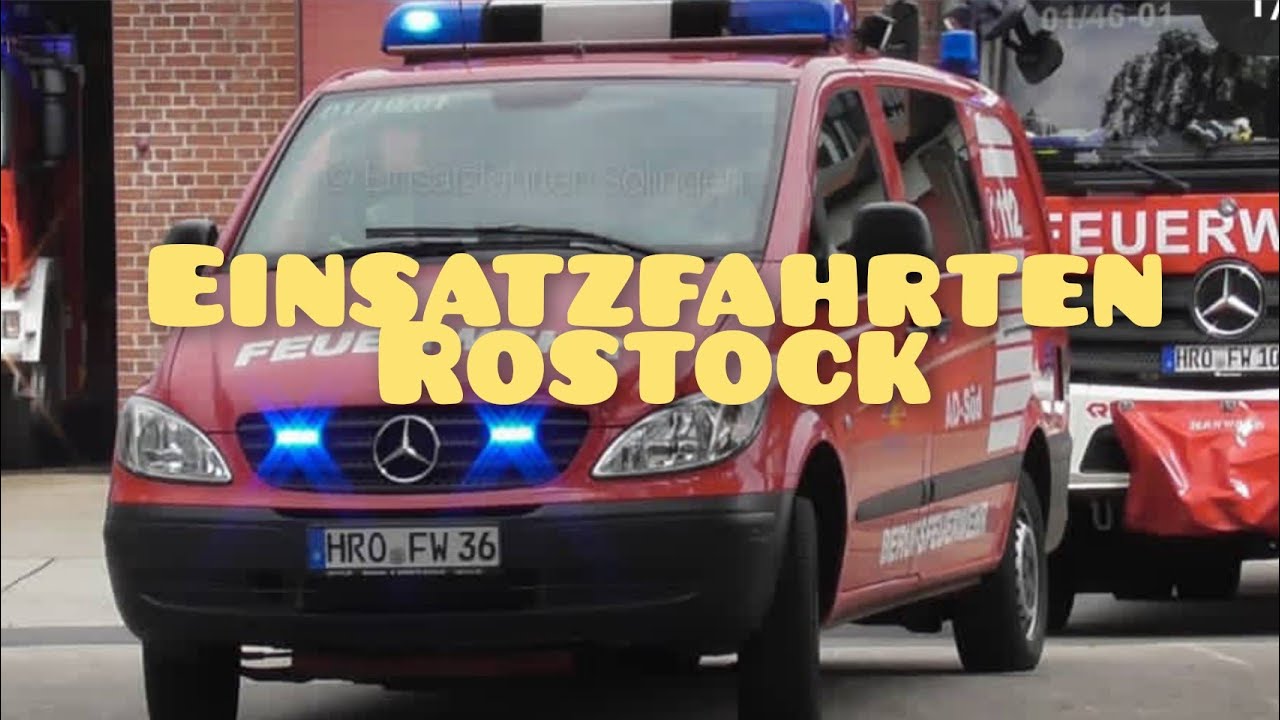 [Zusammenschnitt] Einsatzfahrten von FW,RD,Pol uvm. Aus Rostock/Graal Müritz