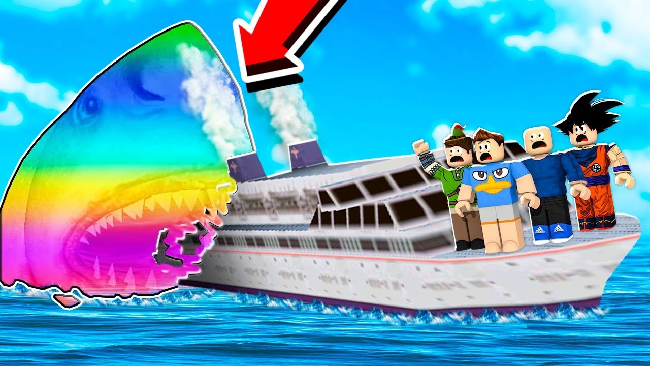 COMPREI O TUBARÃO RGB MUITO RÁPIDO E ACABEI COM TODOS NO ROBLOX! (SharkBite 🦈)
