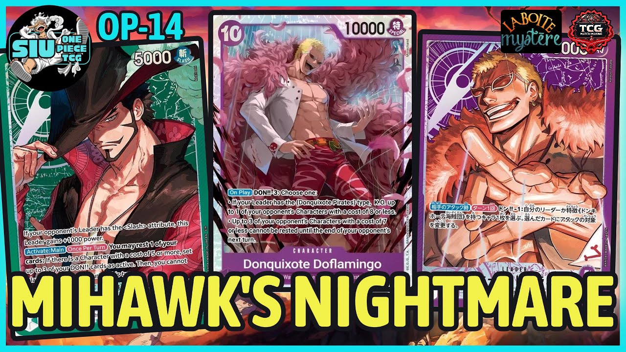 EVERY MIHAWK PLAYER'S NIGHTMARE - OP14-EB04 🟢 Mihawk VS. 🟣 Doflamingo 🎮 GAMEPLAY