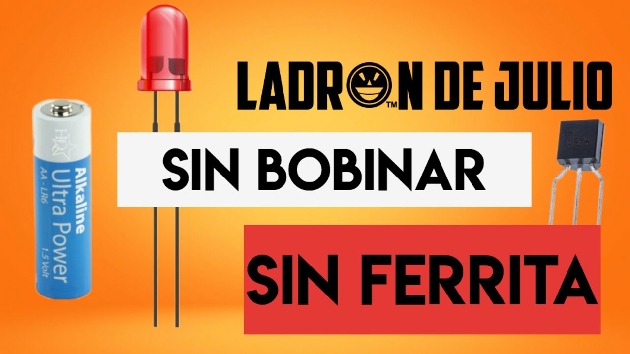 Ladrón de julios sin toroide, sin tener que bobinar nada
