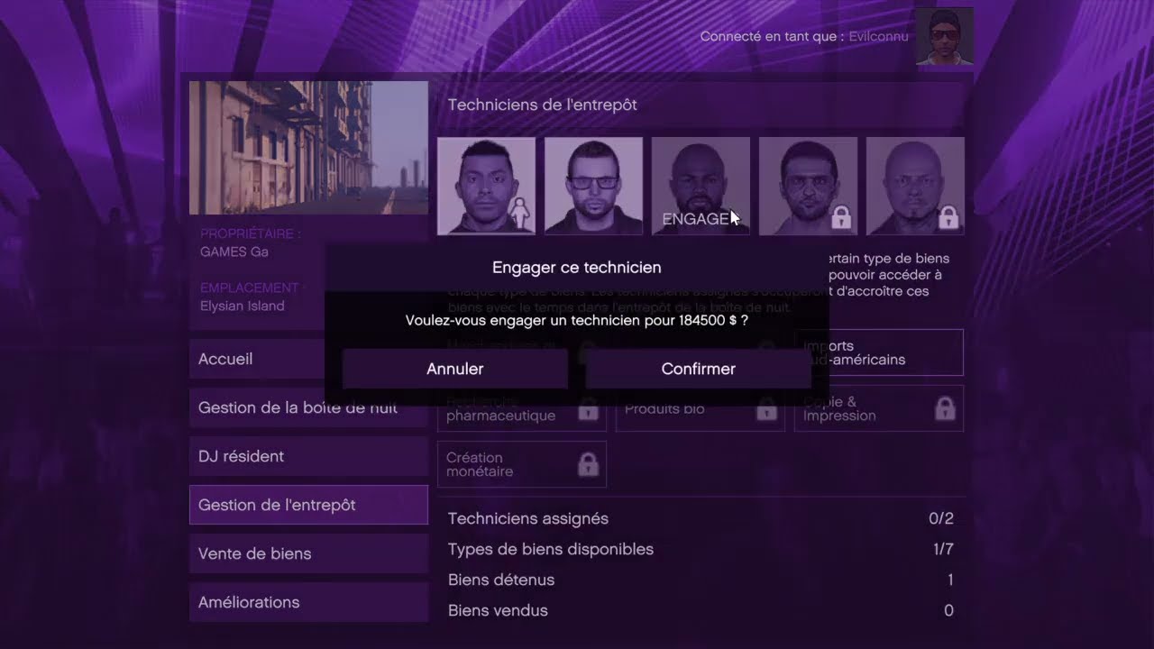 Comment  Engager un technicien pour Gérer notre stock de cocaïne sur Grand Theft Auto V_2023