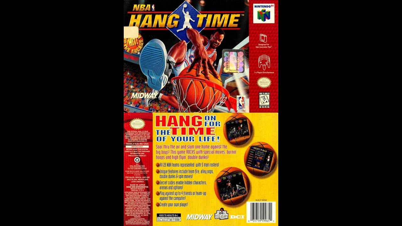 NBA Hangtime (Nintendo 64) - Charlotte Hornets vs. Denver  Nuggets