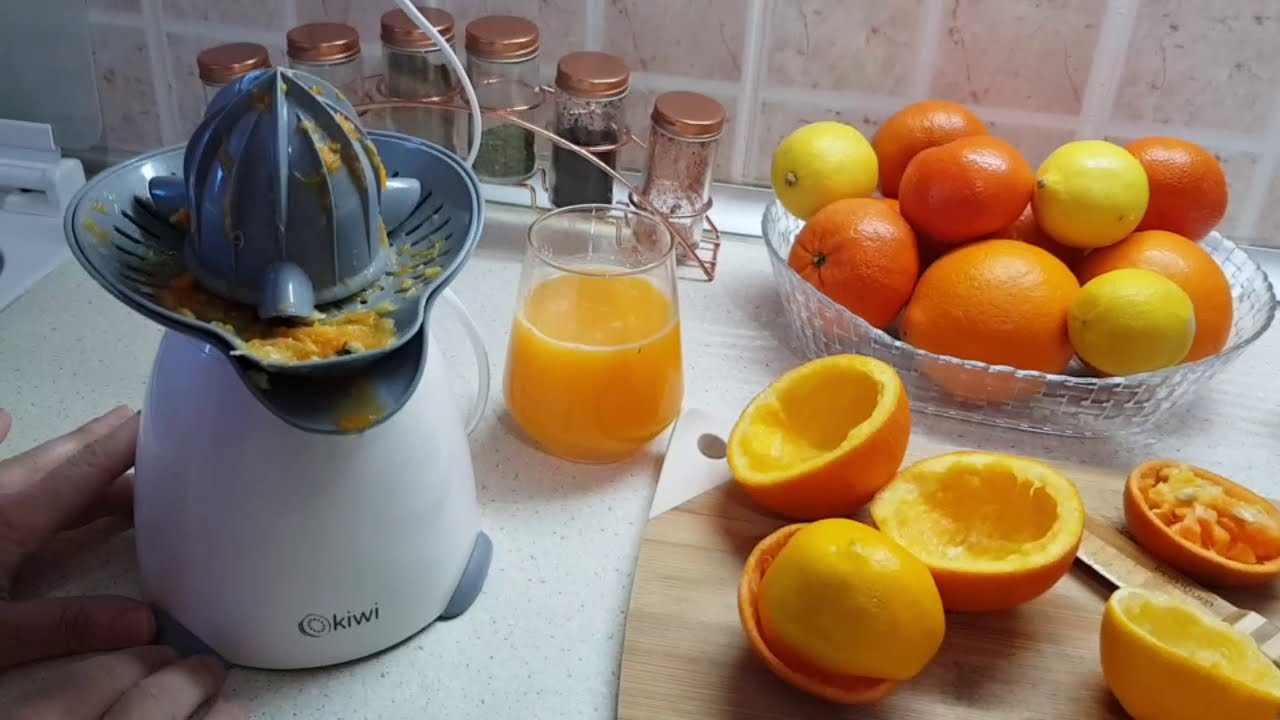 kiwi narenciye sıkacağı  tanıtım atom orange lemon tangerine juice