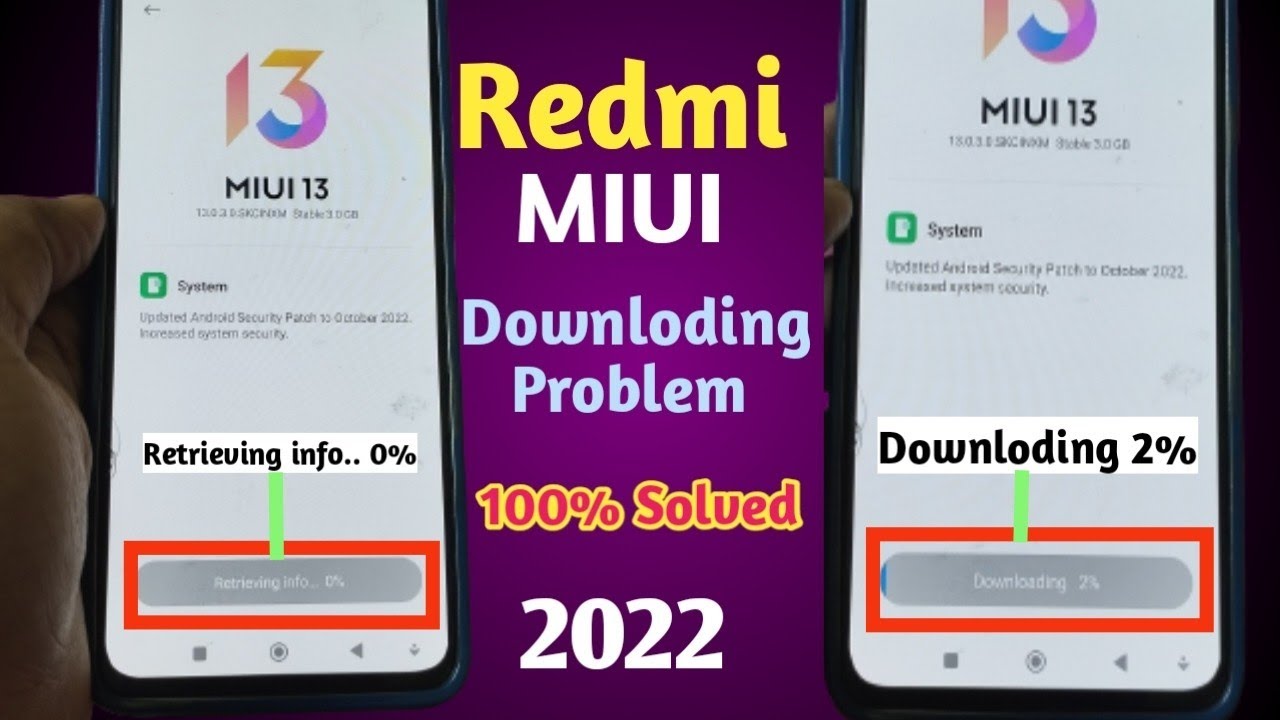Redmi Mobile retrieving info update problem | miui 13 retrieving info problem in Redmi Mobile