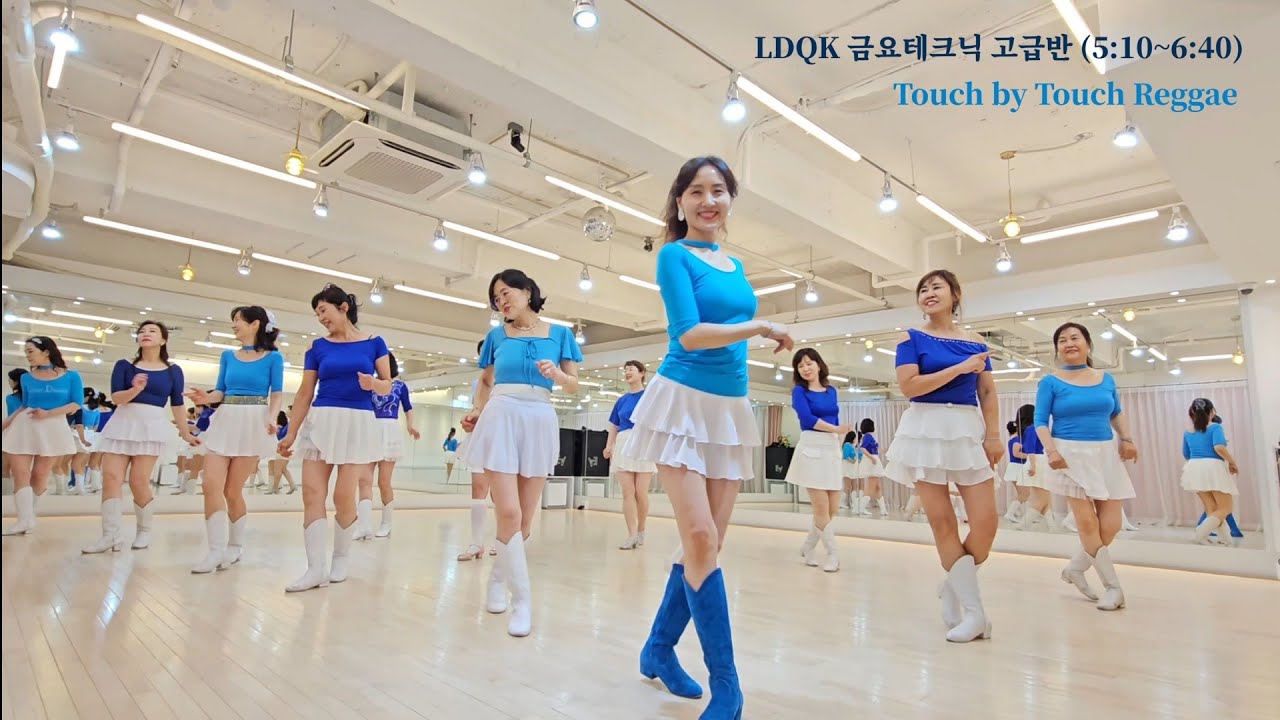 Touch by Touch Reggae Line Dance l Beginner  l 터치 바이 터치 레게 라인댄스 l Linedancequeen l Junghye Yoon