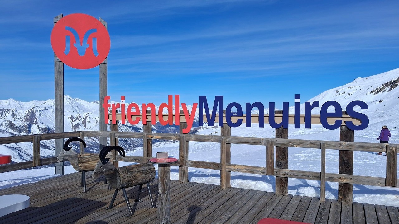 Snowboard aux Menuires - Piste Mont de la Chambre
