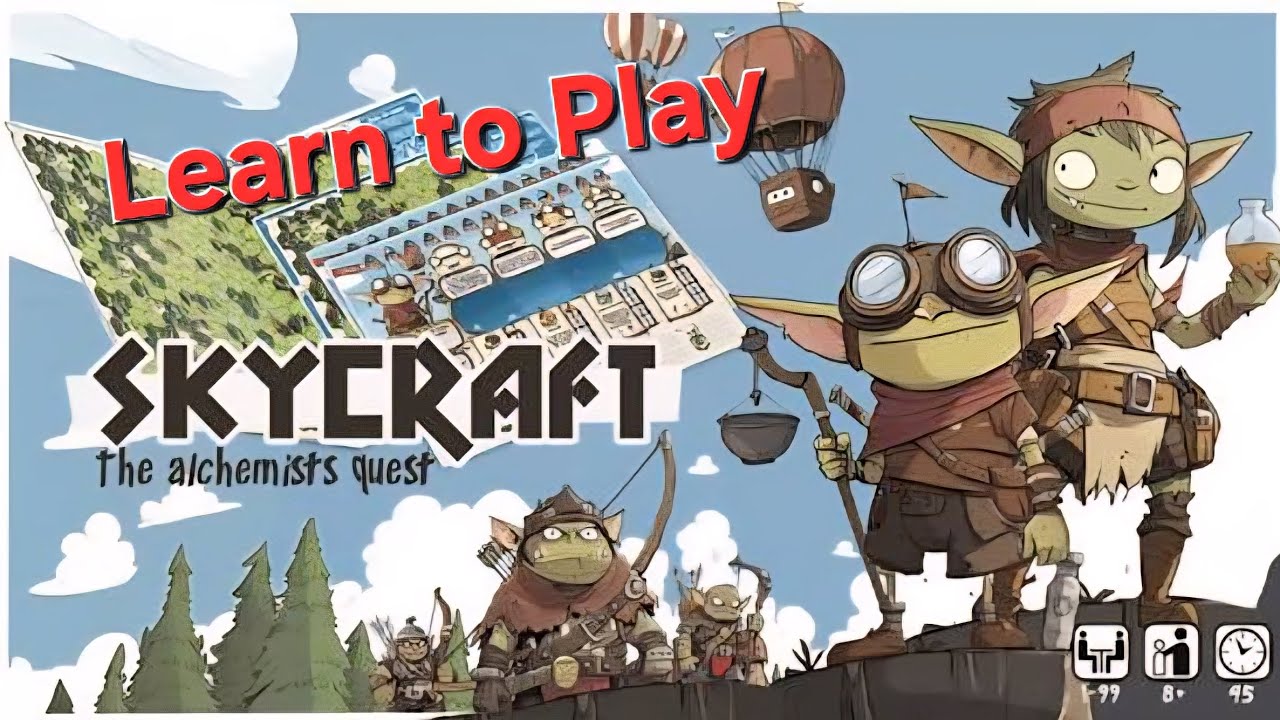 Learn to Play Skycraft by NukaZombee Games! #nukazombie #soloboardgame #print&play