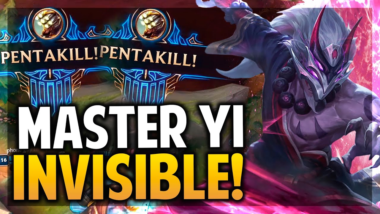 ¡DOBLE PENTA CON MASTER YI INVISIBLE! | League of Legends