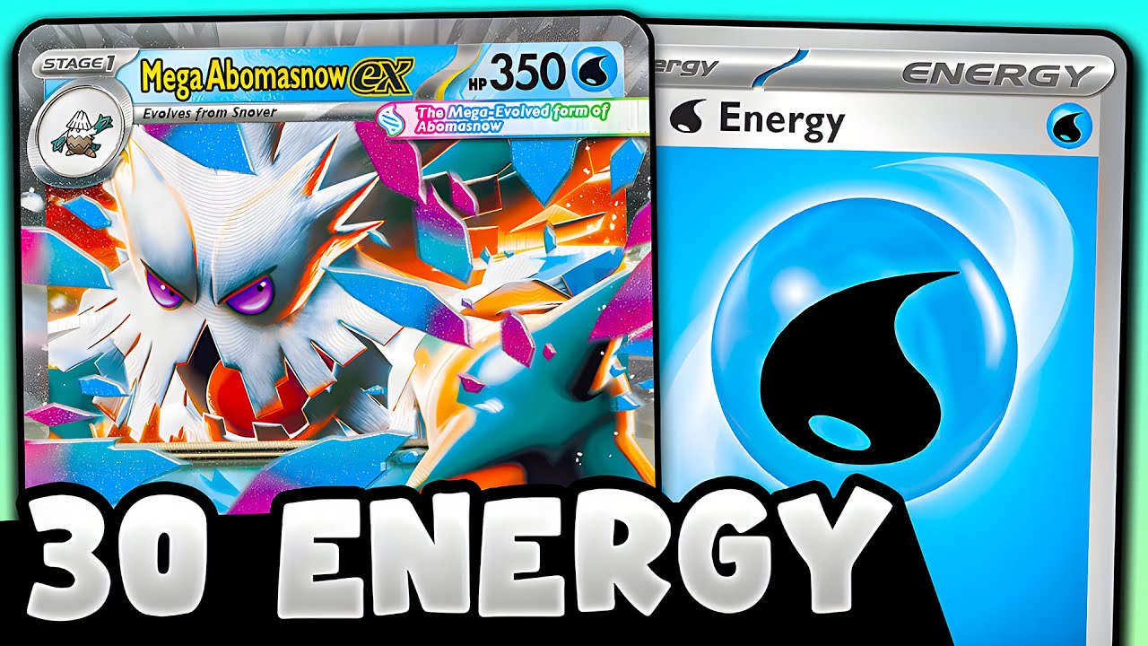 My 30 Energy Mega Abomasnow Deck CRUSHES Mega Pokemon!