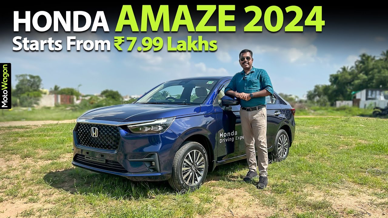 Honda Amaze 2024 - Full Walkaround Review | Tamil Car Review |  MotoWagon