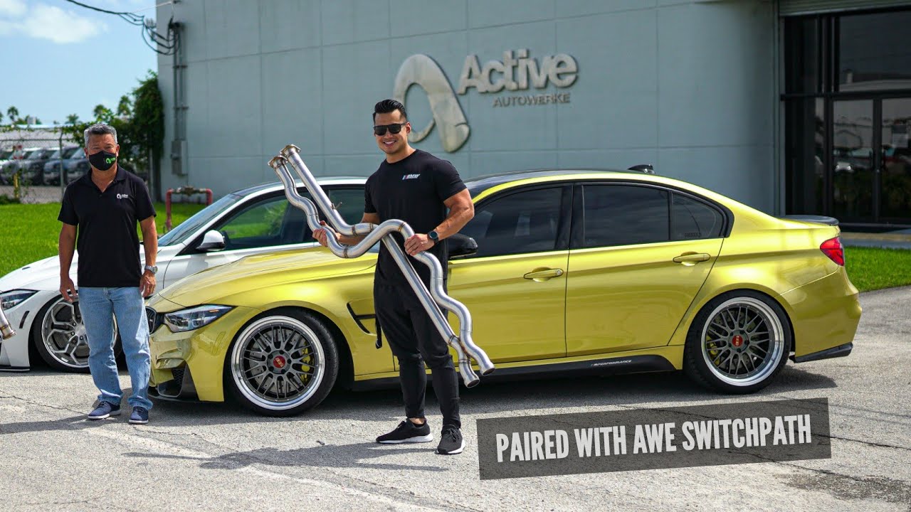 Active Autowerke EQUAL LENGTH MIDPIPE Paired Up With AWE Switchpath Exhaust - F80 M3 Exhaust Setup