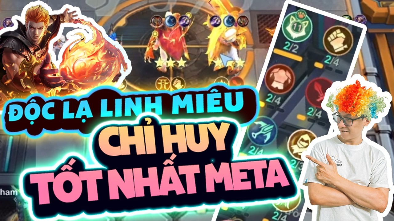 MCGG | ĐỘC LẠ LINH MIÊU | CHỈ HUY TỐT NHẤT META #MCGG #MAGICCHESSGOGO #SLY #SLYMCGG