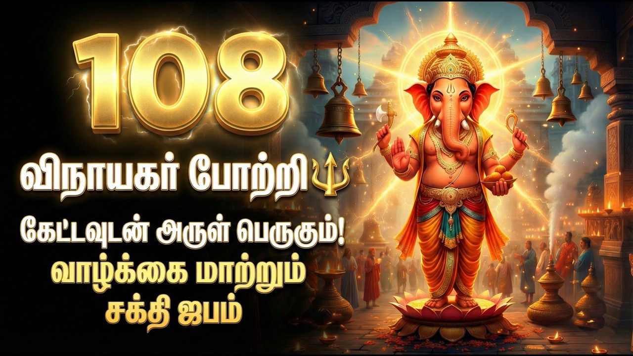108 விநாயகர் போற்றி 🔱 | கேட்டவுடன் அருள் பெருகும் | Powerful Ganapathi Chorus Devotional Song