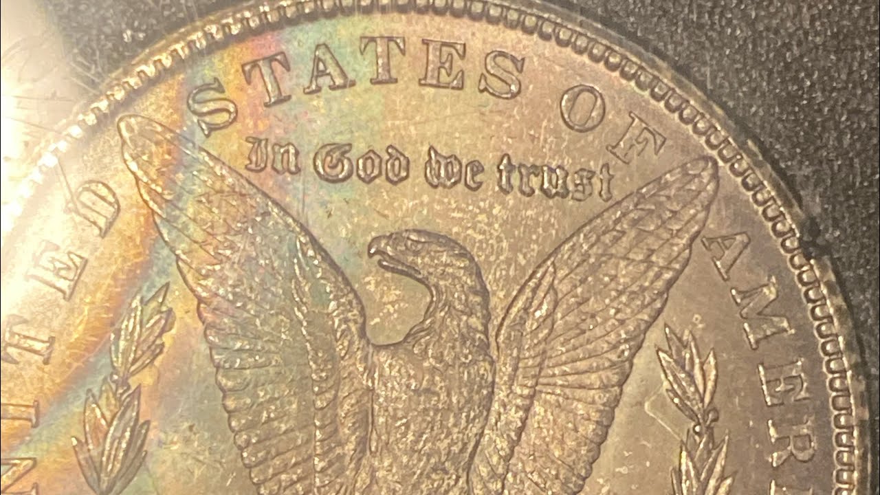 Rainbow Toned Carson City Morgan GSA in MS 63 64 65 Rare Extremely Rare 1884