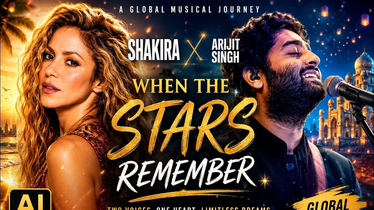     When the Stars Remember ✨ | Shakira &times; Arijit Singh | Epic AI Global Pop & Indian Fusion