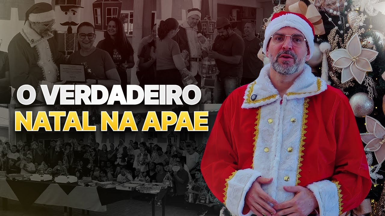 Dr. Thiago Castro surpreende crianças da APAE no Natal