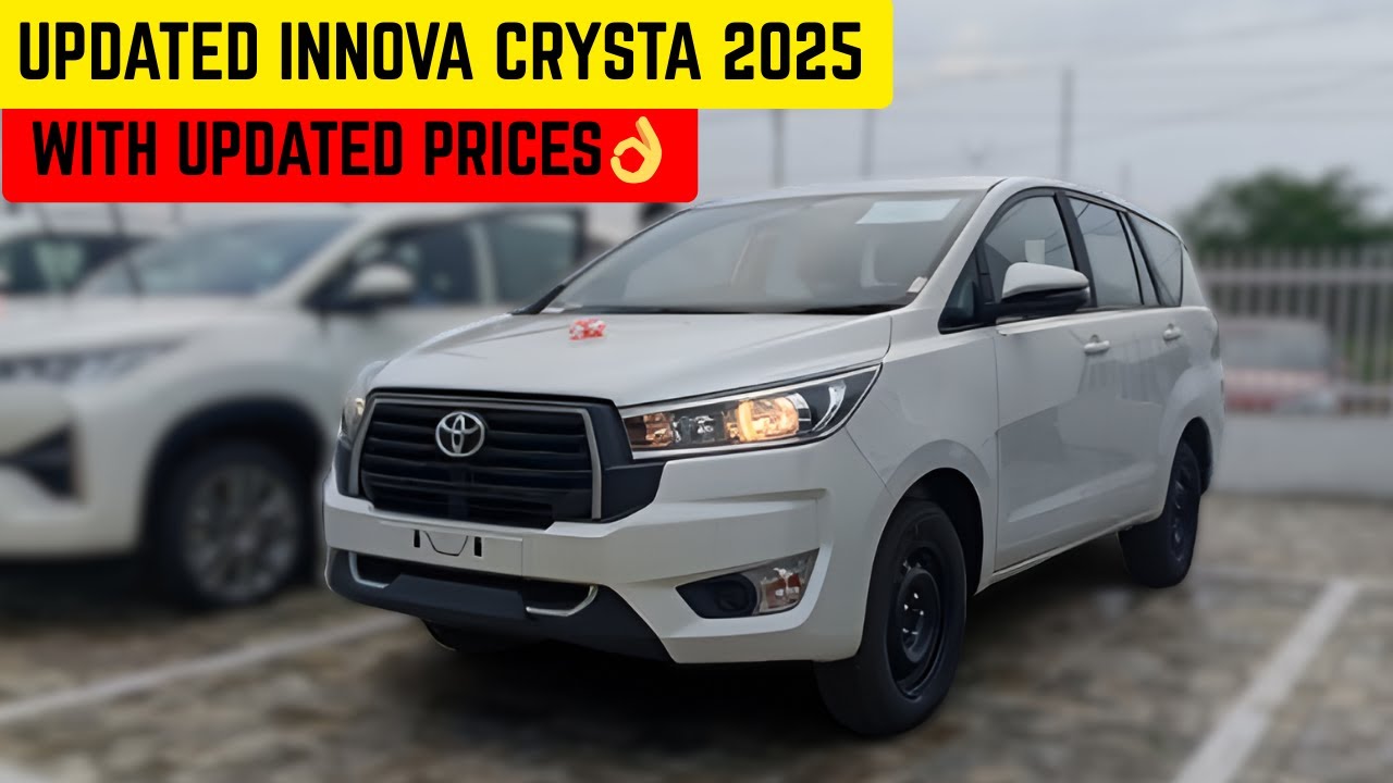 UPDATED TOYOTA INNOVA CRYSTA BASE MODEL 2025😍 || TOYOTA INNOVA CRYSTA GX 2025👌 || DETAILED REVIEW ❤️