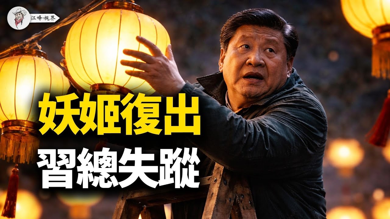 习近平亦庄失踪，彭丽媛遭遇打脸；胡春华复出政治局；黄灯笼满街，北京困兽犹斗！【江峰視界20260210第303期】