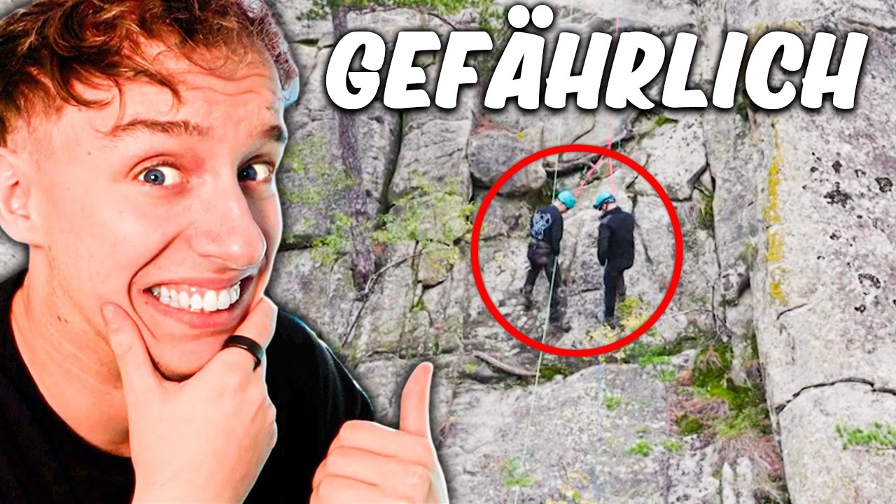 WIR KLETTERN EINEN BERG RUNTER (Todesangst) | LetsHugo Reaction