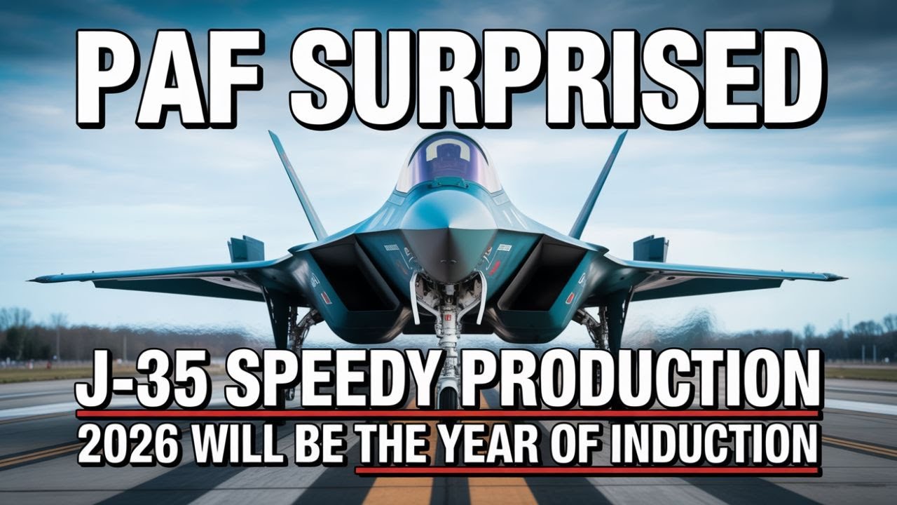 PAF Surprised by J 35 Speedy Production in 2026 | China’s Stealth Jet Rolls Out Fast