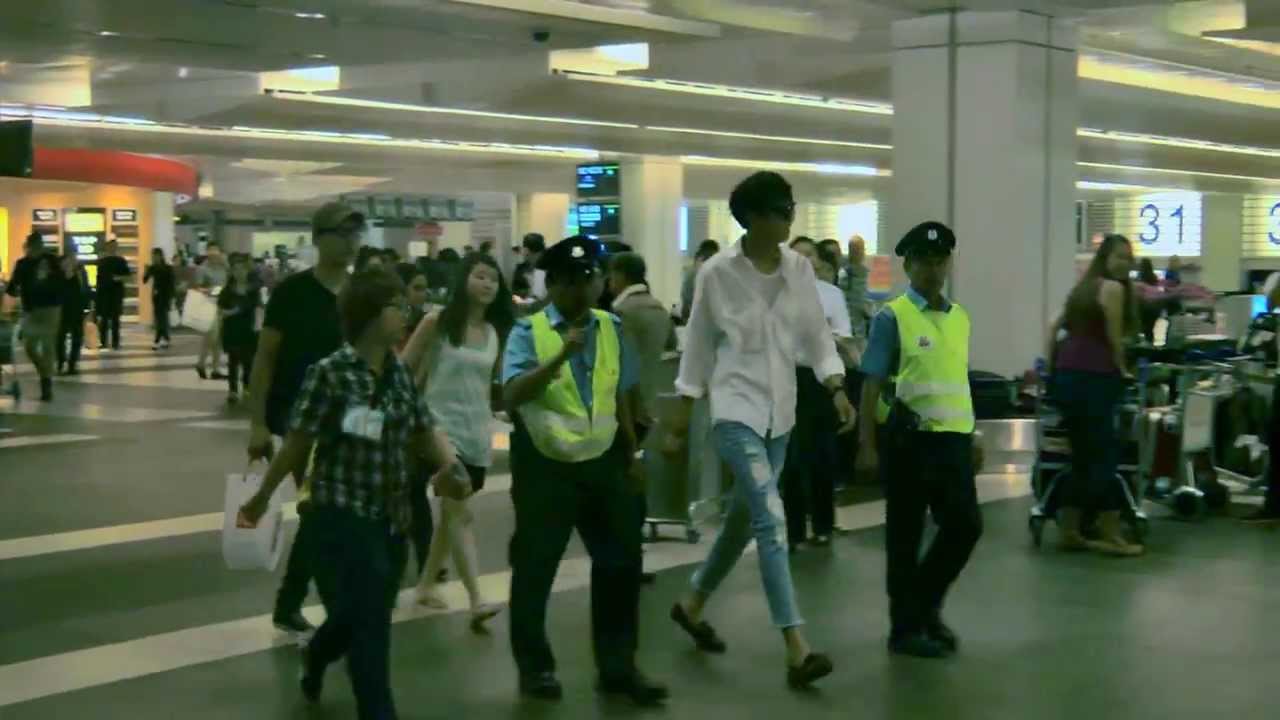 Running Man 이광수 Lee Kwang Soo Arrival @ Singapore T2 15th Aug 2013
