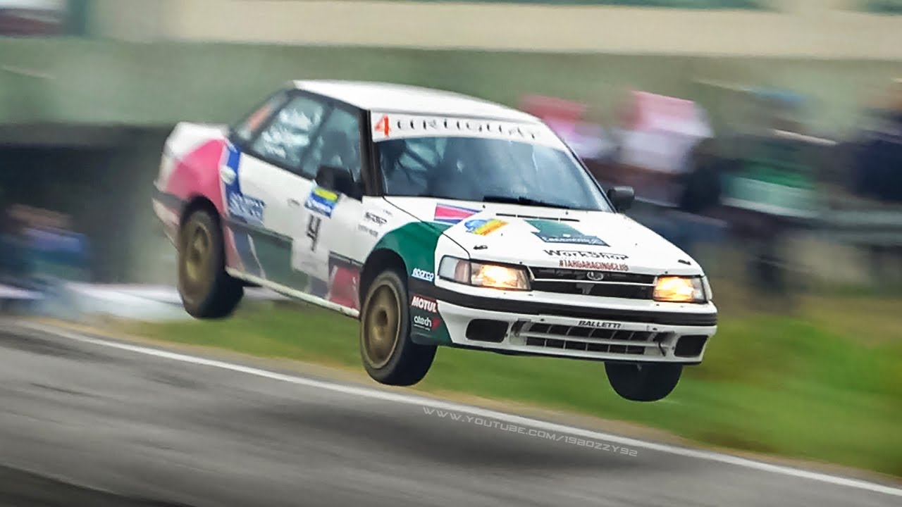 RallyLegend 2021 Sunday Action, Jumps & Burnouts! - 205 T16 Pikes Peak, Ape Car, Delta S4, 206 WRC