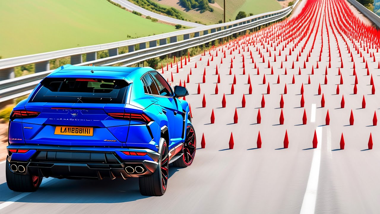Cars vs Spikes, Propane Tank & Narrows Roads ▶️ BeamNG Drive