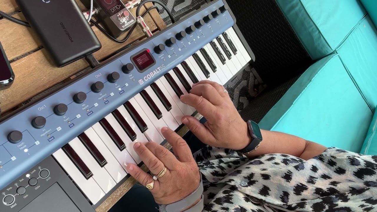 1 SYNTHESIZER +1 LOOPER = INSTANT AMBIENT LUSH MUSIC: DITTO + and COBALT 5S ALL MOBILE SET UP/NOFX!!