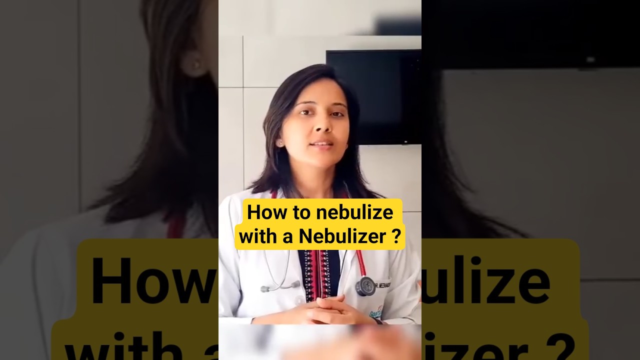 How to nebulize your child ? Demo by Dr Meenakshi Verma, MD Pediatrics, Sparsh Clinic