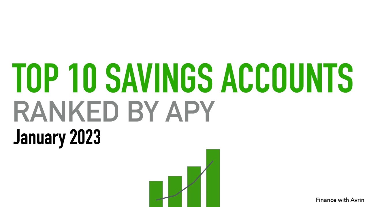 Top 10 High Yield Savings Accounts Ranked by APY - January 2023 | Highest Interest Rates List