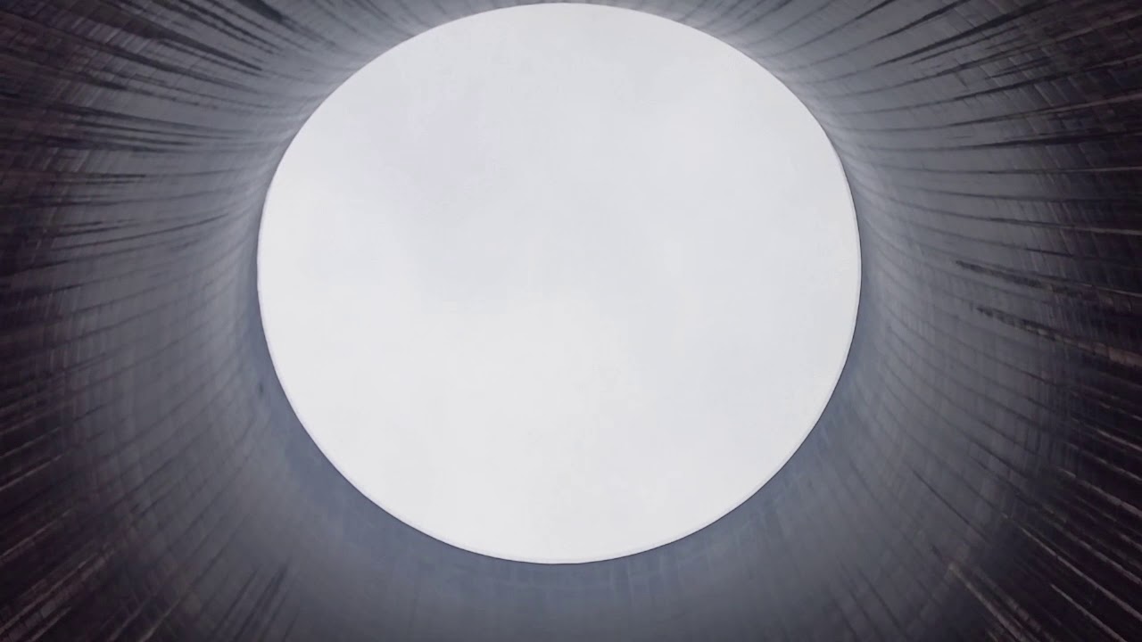 Inside a Hyperboloid Natural Draft Wet Cooling Tower
