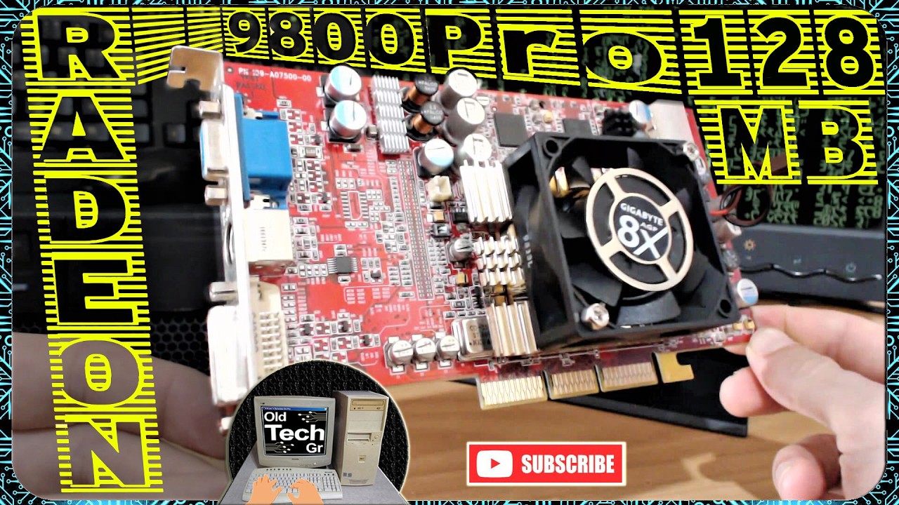 GIGABYTE Ati Radeon 9800 Pro 128MB DDR AGP 8x GPU Graphics Card