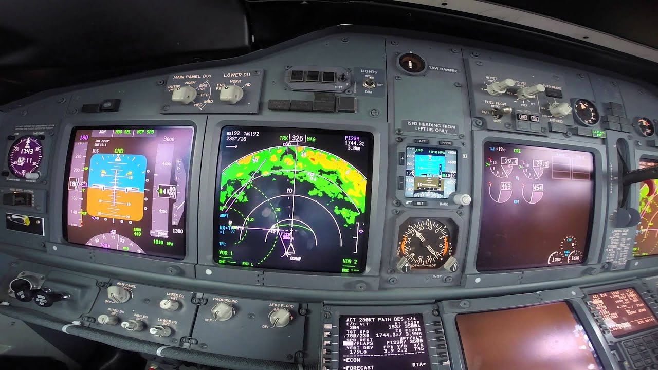 PFD view B737-800 - Manchester Approach 23R