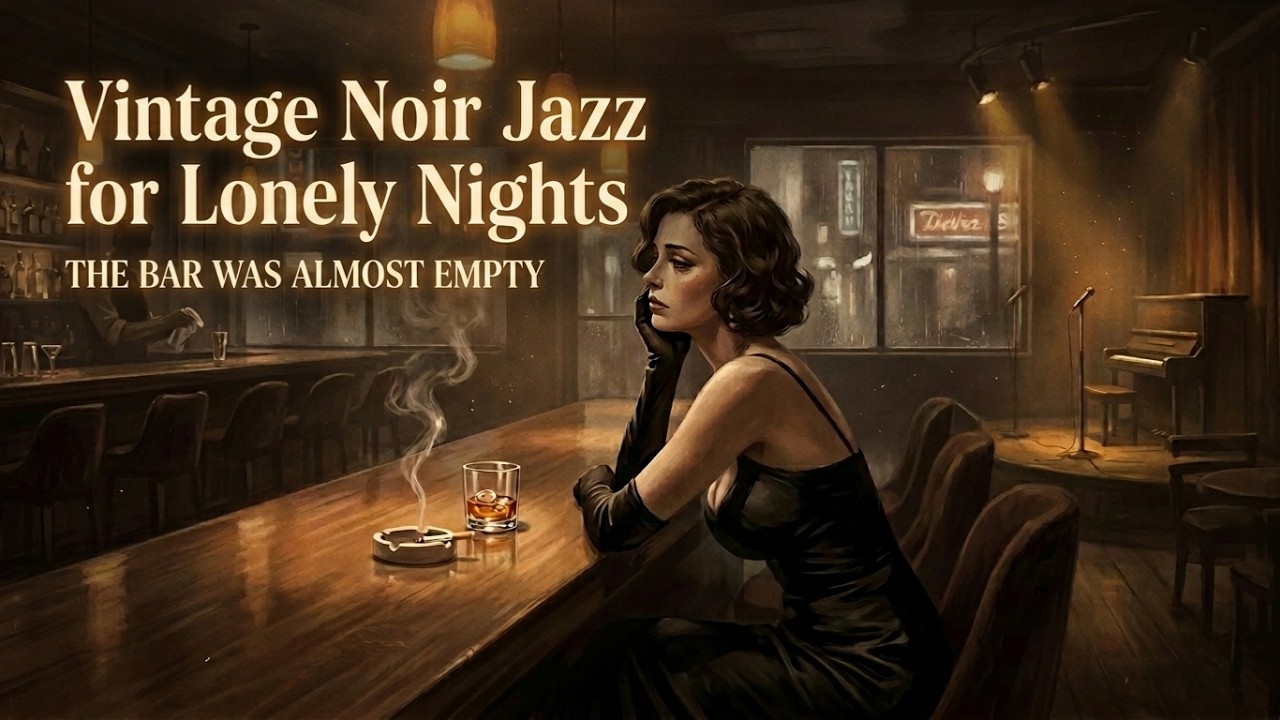Vintage Noir Jazz for Lonely Nights - The Bar Was Almost Empty